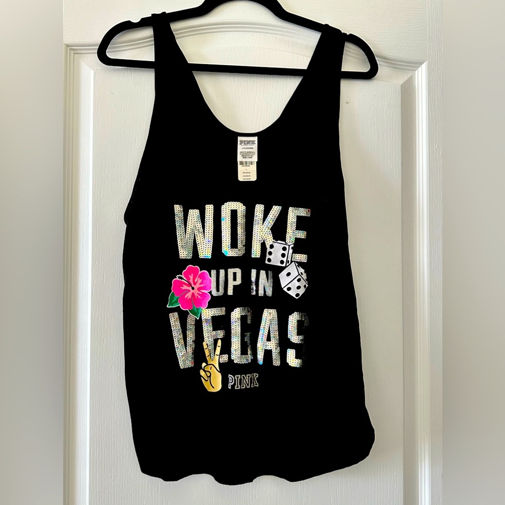 limited VS Pink Las Vegas Tank